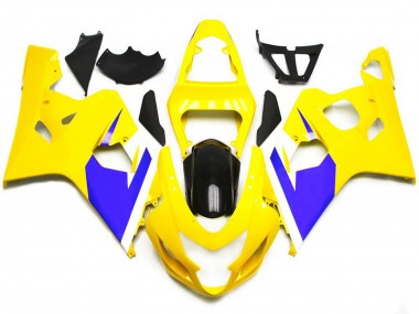 Amarillo Brillante & Azul Vibrante Personalizado 04-05 Suzuki GSXR 600-750 Carenado