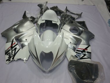 Blanco Plateado 97-07 Suzuki GSXR 1300 Carenado